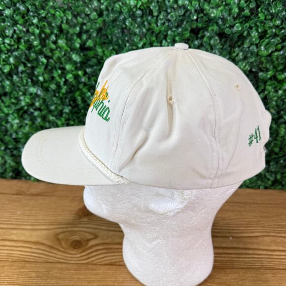 Vintage Philadelphia Eagles Script Font # 41 Adult Hat Made In The USA Strapback - Picture 3 of 9